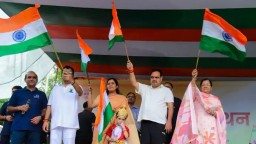 CM Bhajan Lal Sharma attends Tiranga Yatra in Jaipur